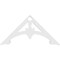Ekena Millwork Pitch Sellek Architectural Grade PVC Gable Pediment, 36"W x 18"H x 1"P (12/12) GPP036X018X100SLK - alternate 4